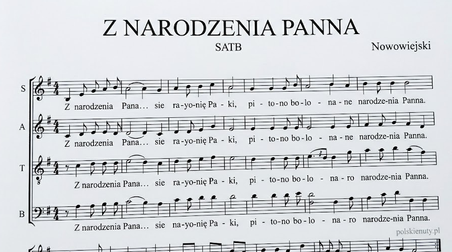 z narodzenia panna nowowiejski satb chomikuj​